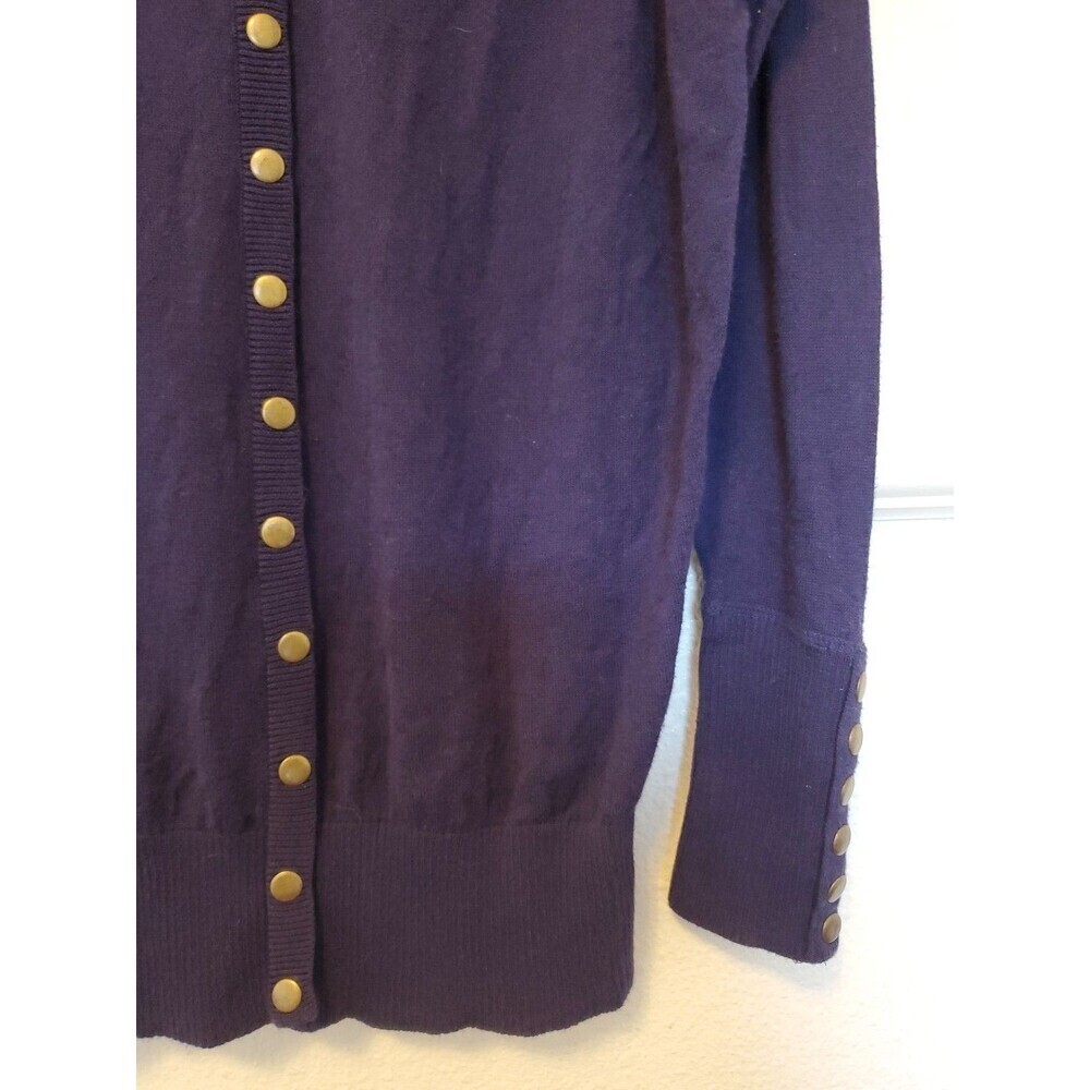If It Were Me Women’s M Long Sleeve Boat Neck Knit Top Brass Buttons at the back - Picture 7 of 11